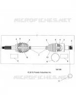DRIVE TRAIN, REAR HALF SHAFT (TO 4/25/16)