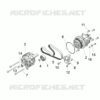 ENGINE, ALTERNATOR AND COMPRESSOR