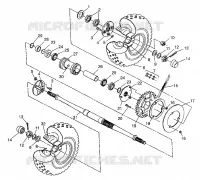 REAR WHEEL DRIVE SPORTSMAN 400L W97AC38C (4939673967C007)