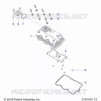 ENGINE, VALVE COVER