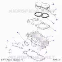 CYLINDER AND PISTON
