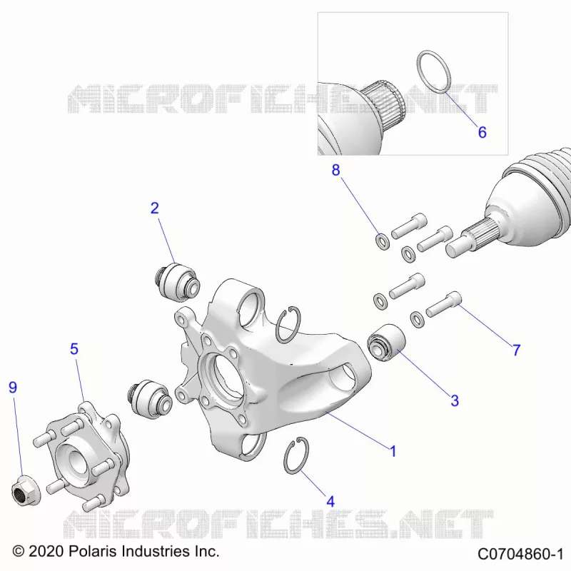 SUSPENSION, REAR CARRIER AND HUB