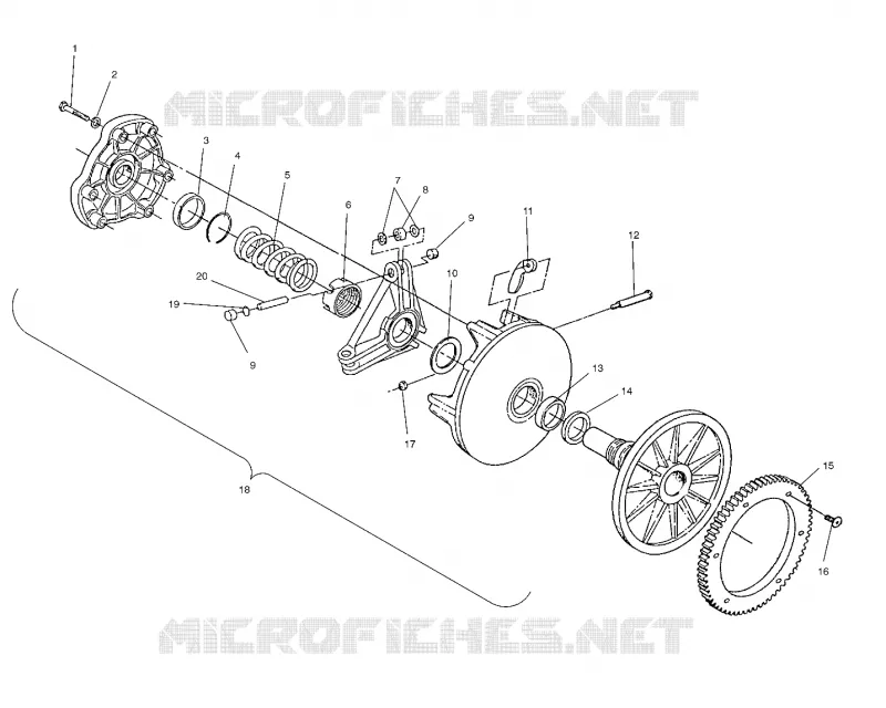 DRIVE CLUTCH (ELECTRIC START MODELS)
