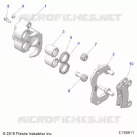BRAKES, REAR CALIPER