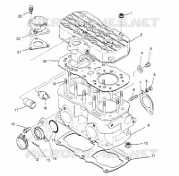 CYLINDER 500 CARB 0962764, 500 CARB SKS 0962564,  EUROPEAN 500 CARB SKS E96 (4931873187C012)