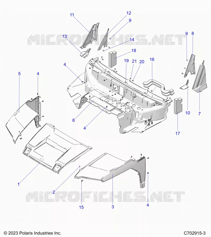 HOOD, LINER, FRONT FENDERS, A PILLARS