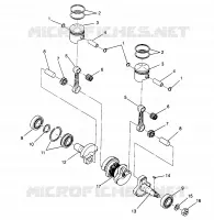 PISTON   CRANKSHAFT LITE GT 0963133 AND EUROPEAN LITE GT E963133 (4933083308C005)