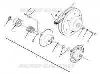 DRIVEN CLUTCH ASSEMBLY 350 2X4 / W927539 (4922882288024A)