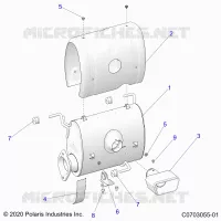 ENGINE, EXHAUST SYSTEM, SILENCER