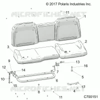SEAT ASM. REAR