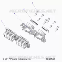 ENGINE, REED VALVE AND THROTTLE BODY ADAPTOR