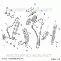 ENGINE, TIMING AND OIL CHAIN DRIVES