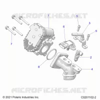 ENGINE, THROTTLE BODY AND FUEL RAIL