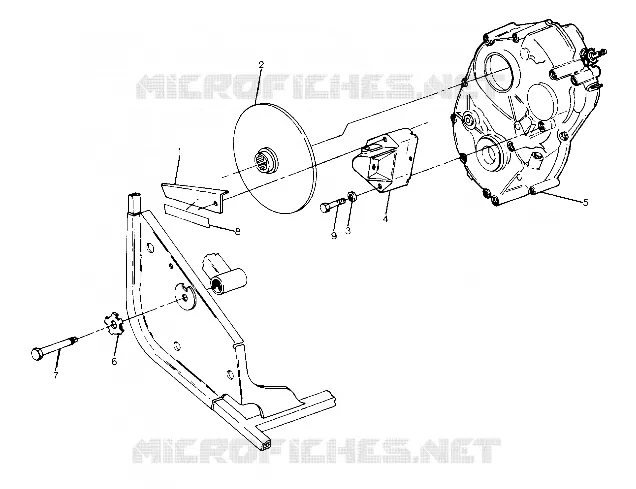 RIGHT GEARCASE   BRAKE MOUNTING (4916341634029A)