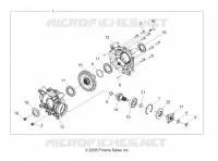 DRIVE TRAIN, REAR GEARCASE INTERNALS (BUILT 12/01/08 AND BEFORE)