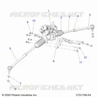 STEERING GEAR BOX W/EPS AND RELATED