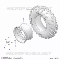 WHEELS, FRONT TIRE