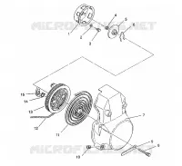 RECOIL STARTER ASSEMBLY 440 / 0930760 AND 440 SKS / 0930560 (4922932293036A)