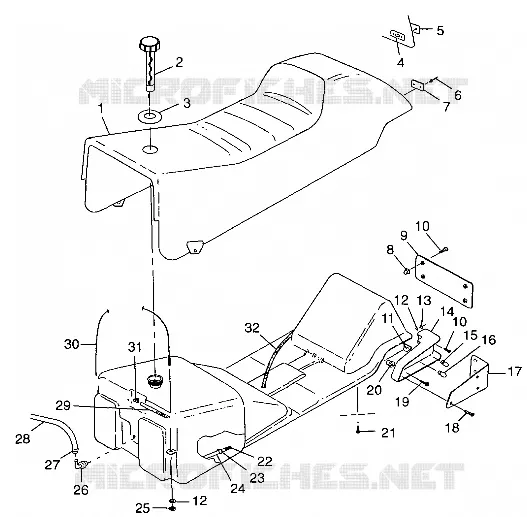 SEAT   GAS TANK