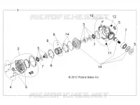 DRIVE TRAIN, FRONT GEARCASE INTERNALS