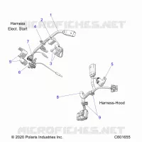 ELECTRICAL, WIRE HARNESS, HOOD, ELEC. START