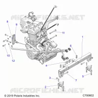 ENGINE, MOUNTING & LONG BLOCK