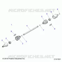 DRIVE TRAIN, DRIVE SHAFT, FRONT