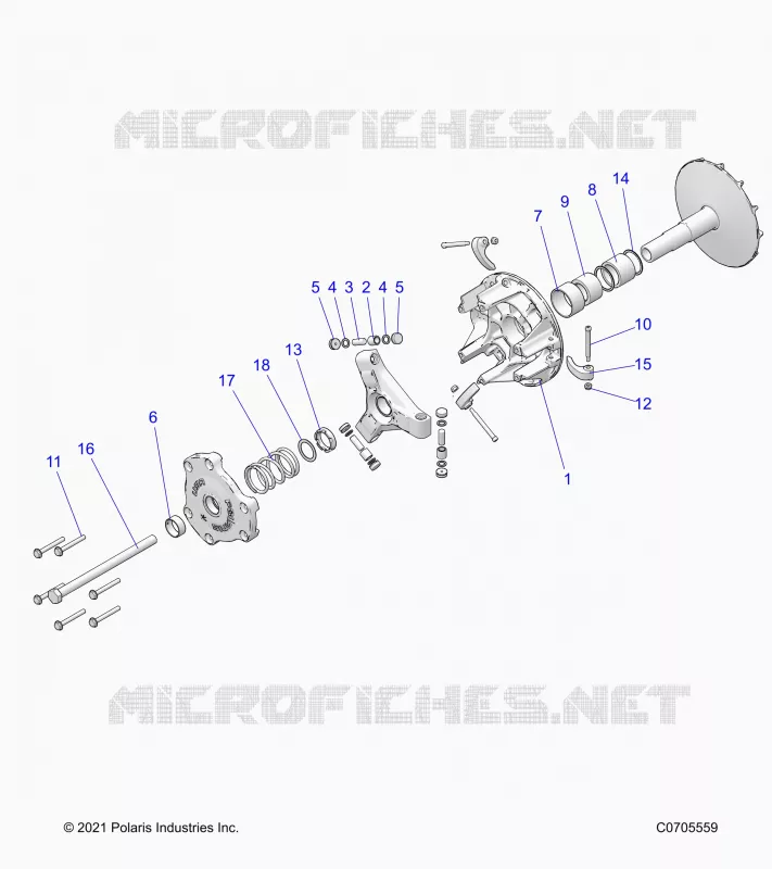 DRIVE TRAIN, PRIMARY CLUTCH
