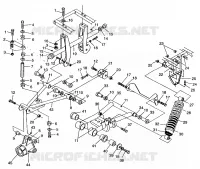 REAR SUSPENSION SPORTSMAN 500 W969244 AND SWEDISH SPORTSMAN 500 S969244 (4936093609C005)
