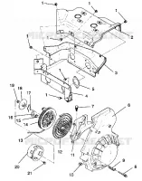 BLOWER HOUSING   RECOIL STARTER ASSEMBLY TRAIL / 0930761 AND  TRAIL DELUXE (4923222322041A)