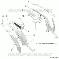 REAR BODYWORK FENDERS AND BEZELS- Z23NAE99A/99B (C700248-8)