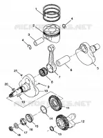 CRANKSHAFT AND PISTON