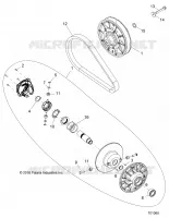 DRIVE TRAIN, SECONDARY CLUTCH