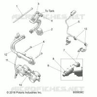 FUEL SYSTEM, RAIL, LINES AND THROTTLE BODY