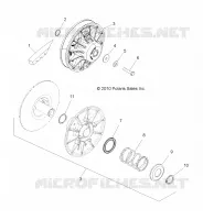 DRIVE TRAIN, SECONDARY CLUTCH