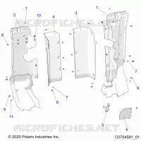 REAR BODYWORK CLOSEOFF, SIDE PANELS