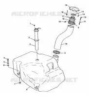 FUEL TANK HURRICANE B974473 AND INTL. HURRICANE I974473 (4941044104A010)