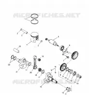 PISTON   CRANKSHAFT SPORTSMAN 4X4 W958040 (4930403040D001)