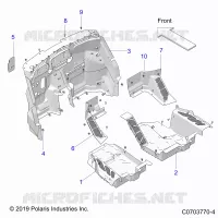 FLOOR PANELS, FRONT