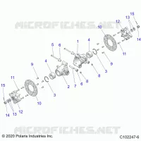 REAR SUSPENSION HUBS, CARRIER AND BRAKE DISC