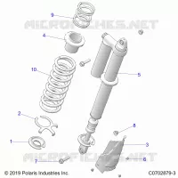 REAR SUSPENSION SHOCK MOUNTING