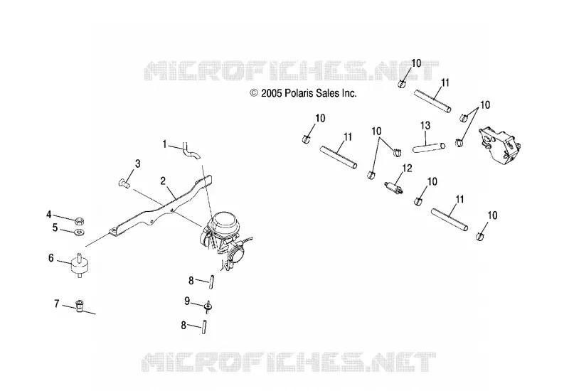 CARBURETOR MOUNTING AND FUEL PUMP/LINES