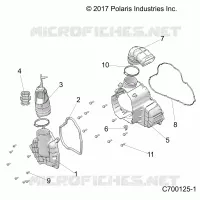 ENGINE, ALTERNATOR COVER HVAC