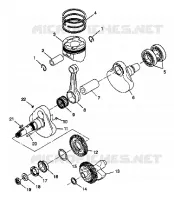 CRANKSHAFT AND PISTON