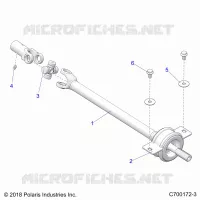 DRIVE TRAIN, MID PROP SHAFT