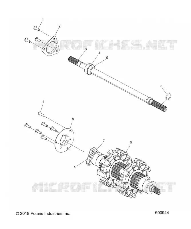 DRIVE TRAIN, JACKSHAFT AND DRIVE SHAFT