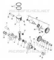 CRANKSHAFT AND PISTON 350 2X4 / W927539 (4922882288032A)