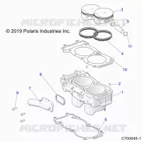 CYLINDER AND PISTON