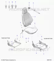 SEAT (PASSENGER) AND SEAT BELT MOUNTING