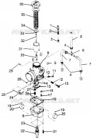 CARBURETOR 600 XCR SP 0965677 AND EUROPEAN 600 XCR SP E965677 (4932063206D005)